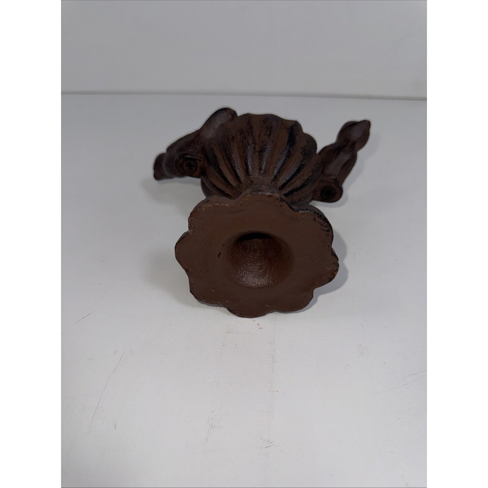 Cast Iron Bird Bath Feeder Trinket Dish Ring Holder Statue Figurine Vintage 4" T - Picture 6 of 8